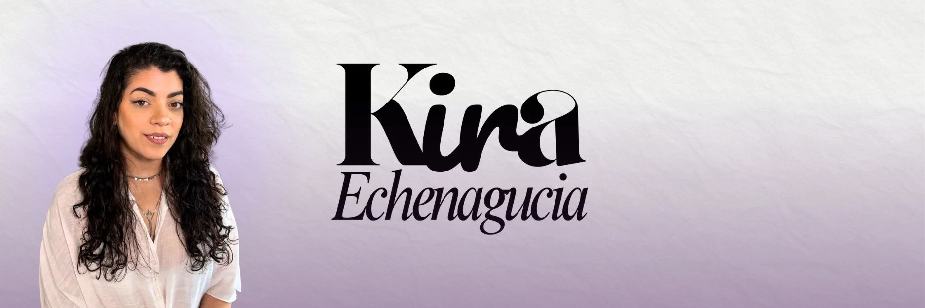 Banner Kira Echenagucia Foto Logo Full